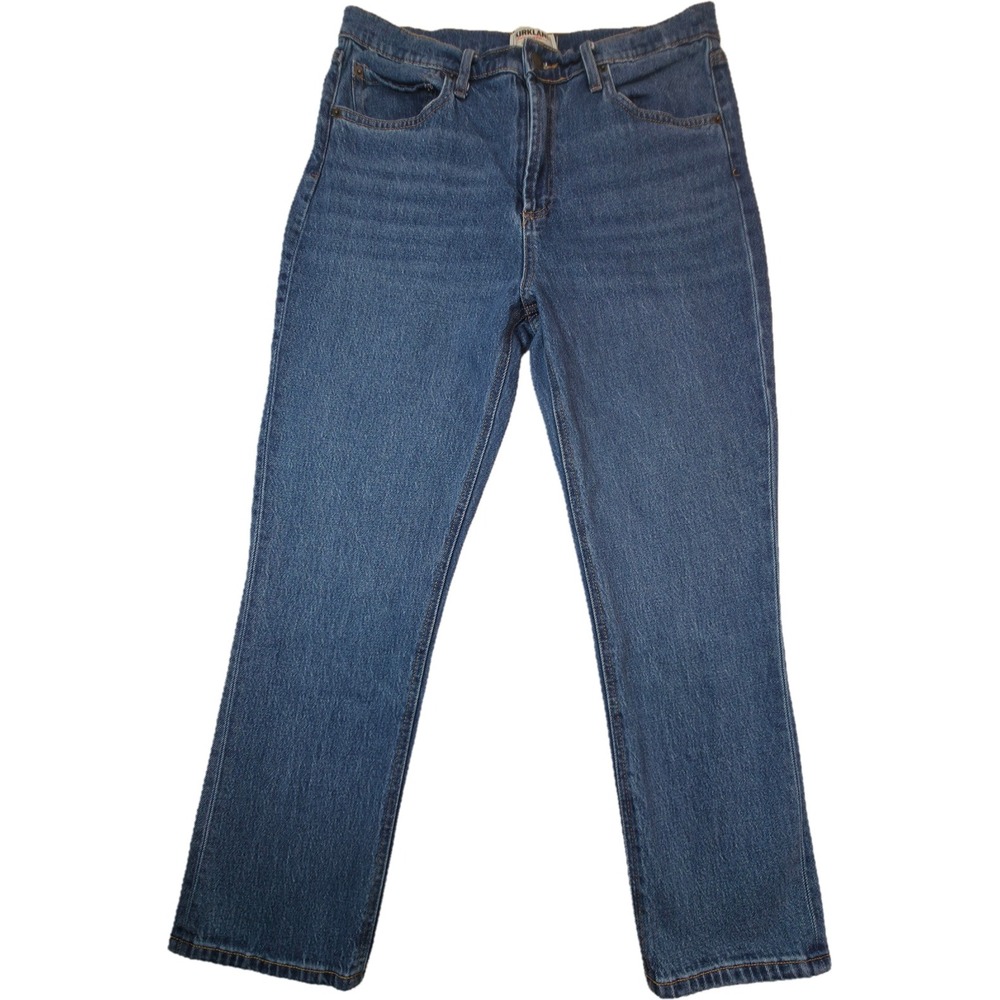 Kirkland Signature Jeans Womens 10 Blue High Rise Straight Leg Denim